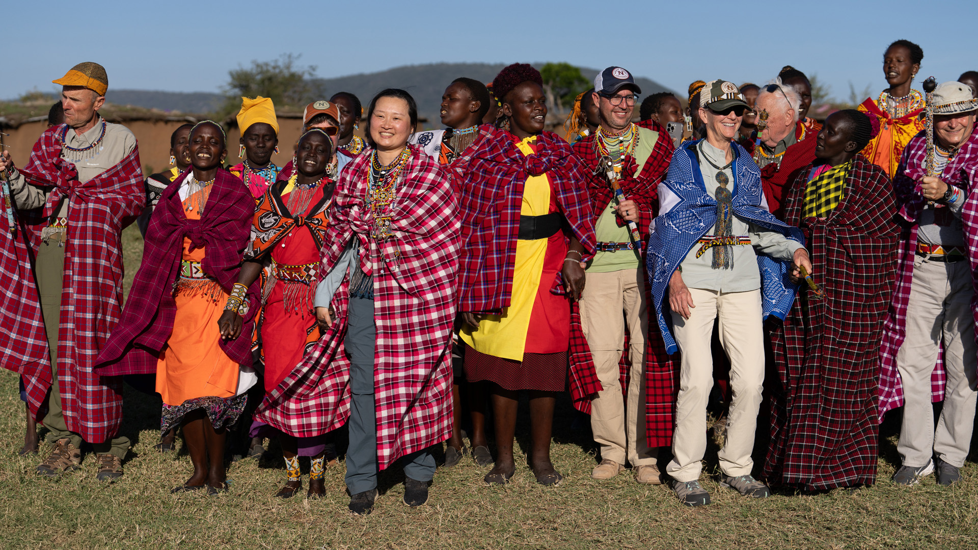 Maasai Mara tribe village Kenya